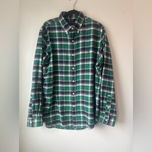 Ralph Lauren Flannel Green Plaid Men's Shirt